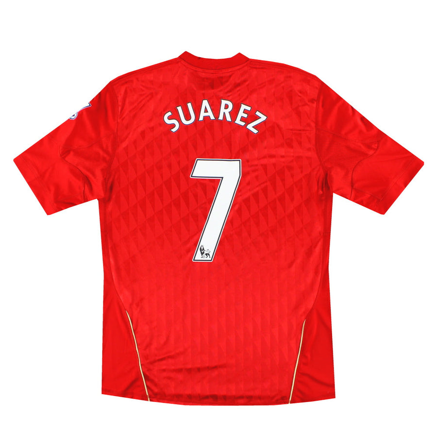 Camiseta de visitante adidas del Liverpool 2011-12 Suárez #7 *con etiquetas* S