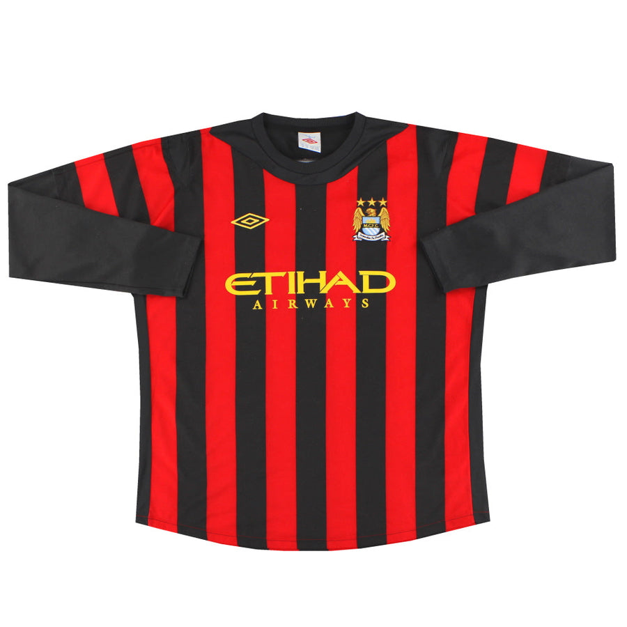Camiseta de visitante de manga larga Umbro del Manchester City 2011-12 XL