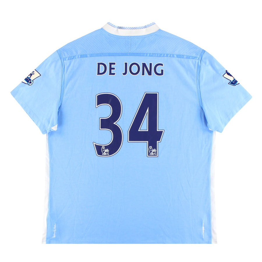 Camiseta Umbro del Manchester City Temporada 2011-12 Local De Jong #34 XL