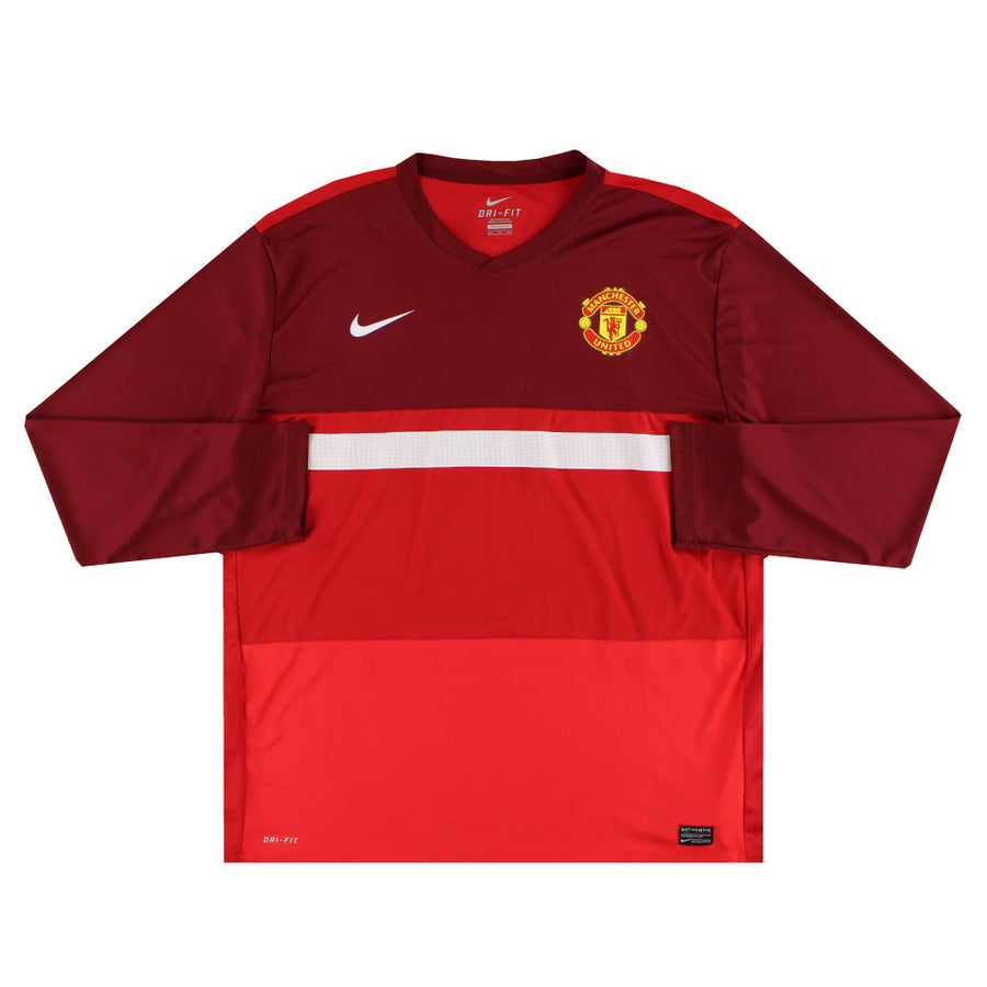 2011-12 Manchester United Nike Training Shirt L/S XXL - Classic Football Kit