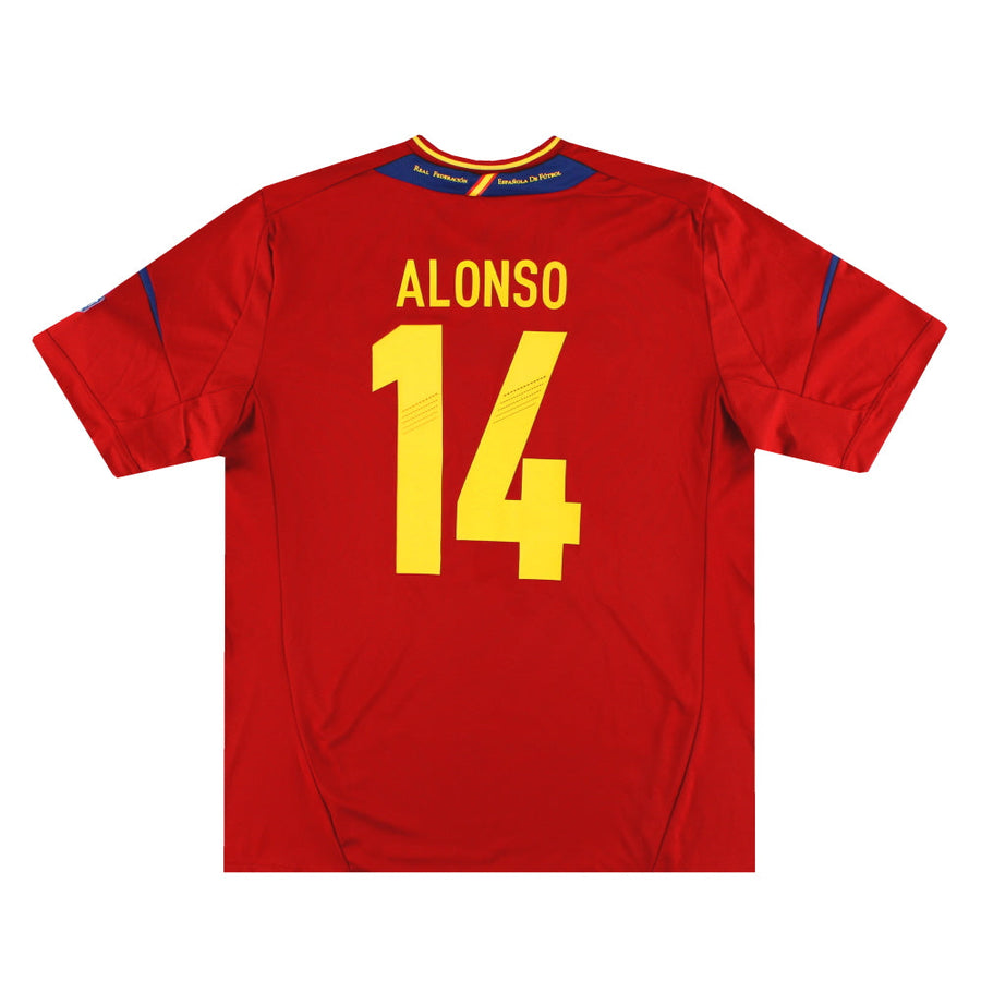Camiseta adidas de la selección española 2011-12, local, Alonso #14 *Nueva* XL