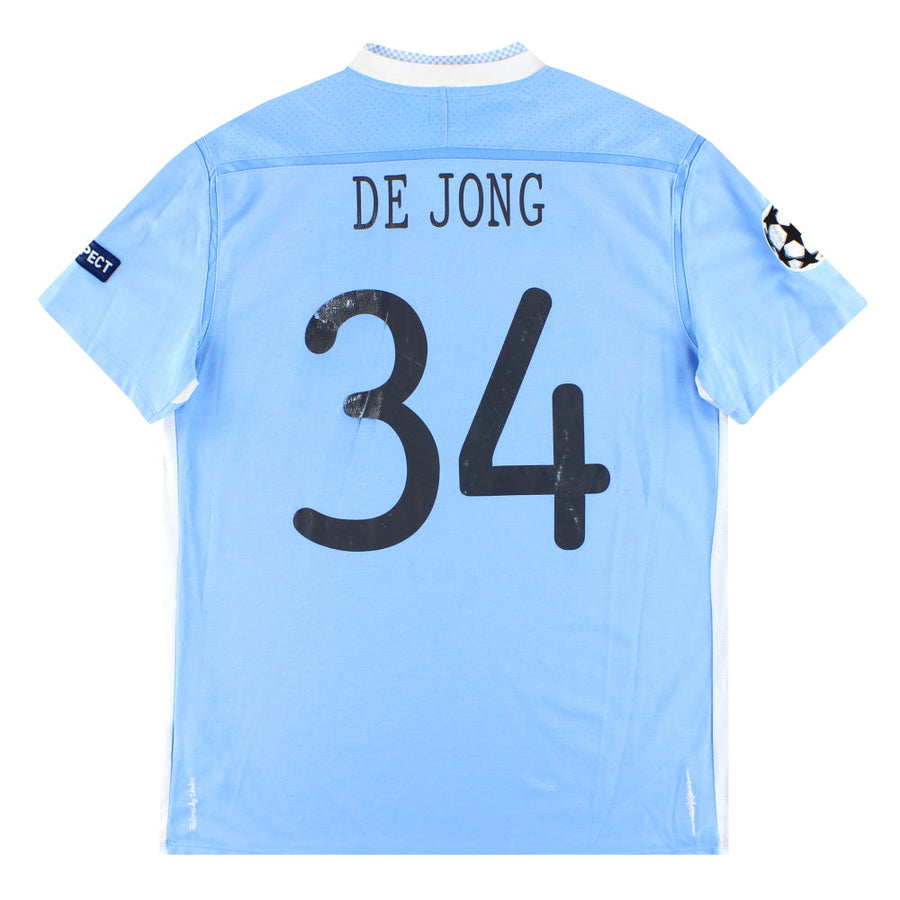 2011-12 Manchester City Umbro Camiseta Local De Jong #34 L