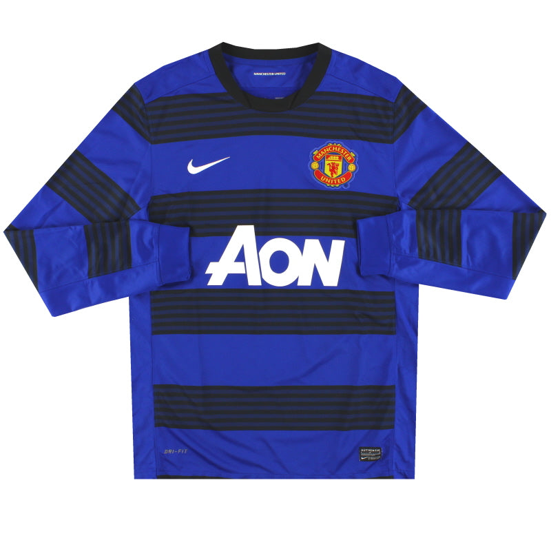 Camiseta del Manchester United 2011-13 Nike de visitante *Impecable* Manga Larga
