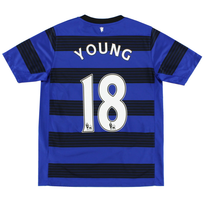 Camiseta de visitante Nike del Manchester United 2011-13 Young #18 XL