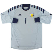 2011-13 Escocia adidas Camiseta de Portero (Versión Jugador) *Como Nueva* Talla S