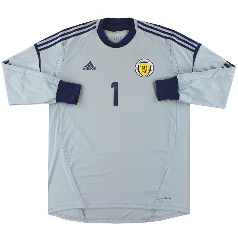 2011-13 Escocia adidas Camiseta de Portero (Versión Jugador) *Como Nueva* Talla S