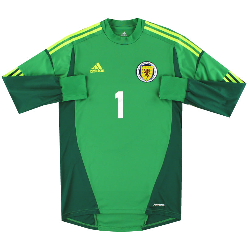 2011-13 Escocia adidas Camiseta Portero de Jugador #1 M
