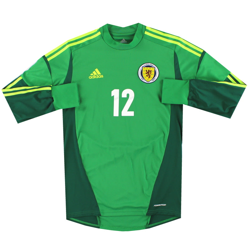 Camiseta de portero Adidas Issue 2011-13 Escocia #12 M