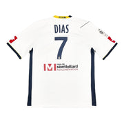 Camiseta de visitante Lotto de manga larga del Sochaux de 2011/12, Dias #7, talla XL, *usada en partido*