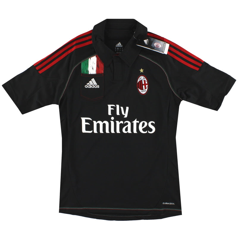 Camiseta de la tercera equipación del AC Milan 2012-13 adidas *con etiquetas* S