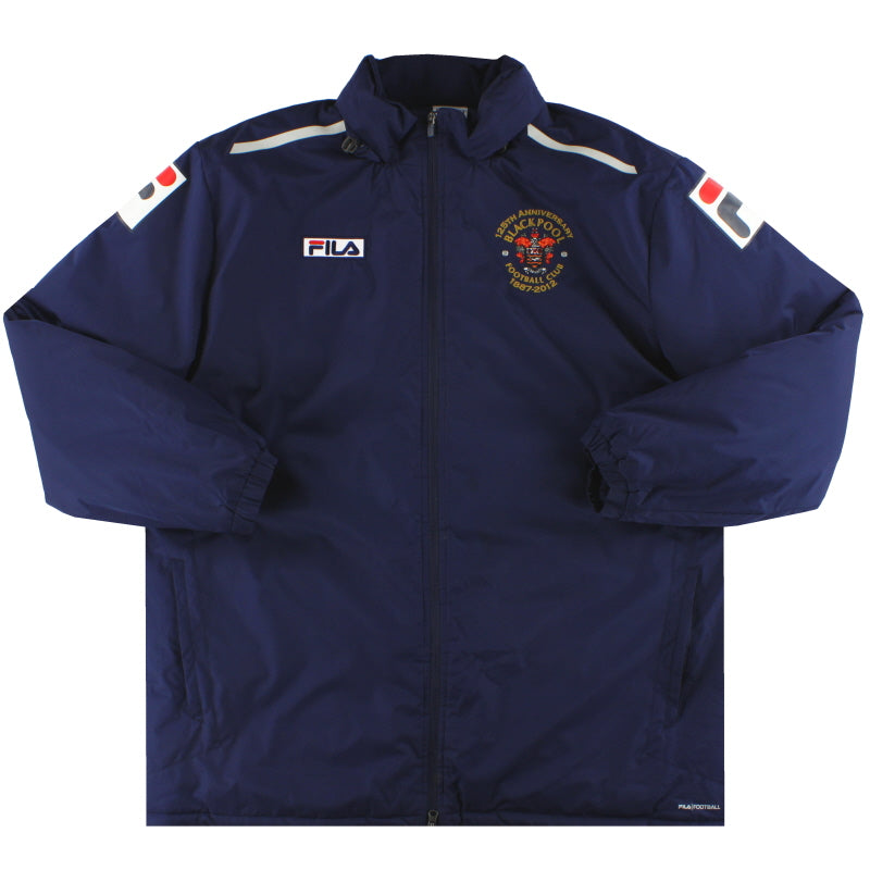 2012-13 Blackpool Fila '125 Aniversario' Abrigo Acolchado de Banquillo XXL