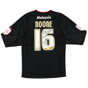 2012-13 Cardiff City Camiseta de partido de tercer uniforme firmada Noone #16 Manga Larga Talla M