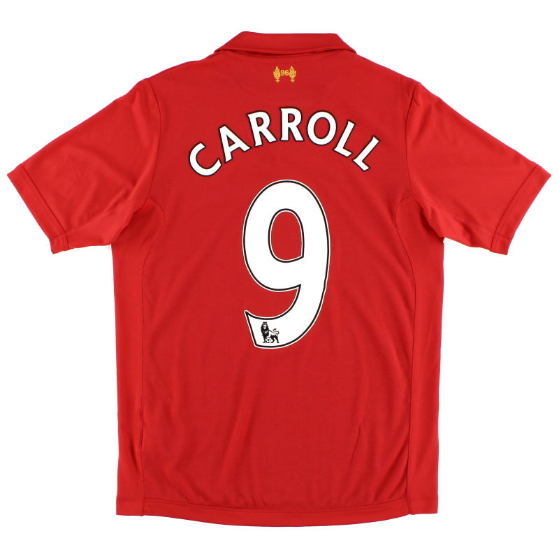 Camiseta Warrior de local del Liverpool 2012-13 Carroll #9 Talla S