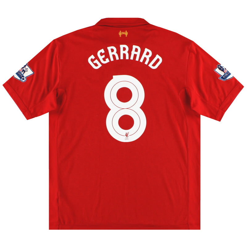 2012-13 Camiseta Warrior de Local del Liverpool Gerrard #8 XXL