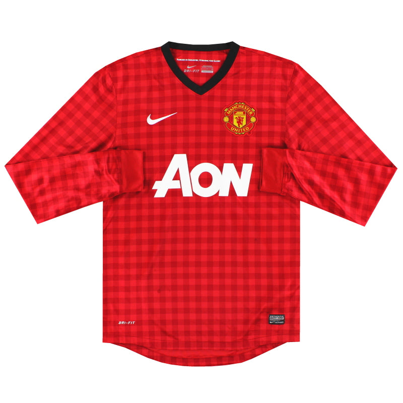 2012-13 Manchester United Home Shirt L/S *Mint* XXL - Classic Football Kit