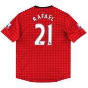 Camiseta de local Nike del Manchester United 2012-13 Rafael #21 XL