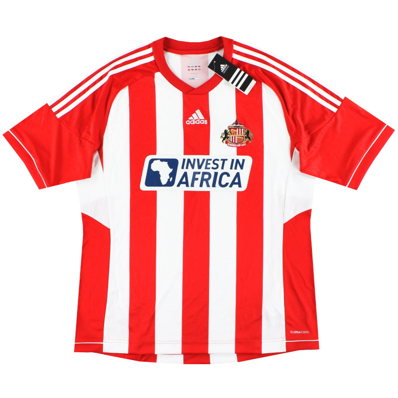 Camiseta de local del Sunderland de adidas 2012-13 *con etiquetas* XXL
