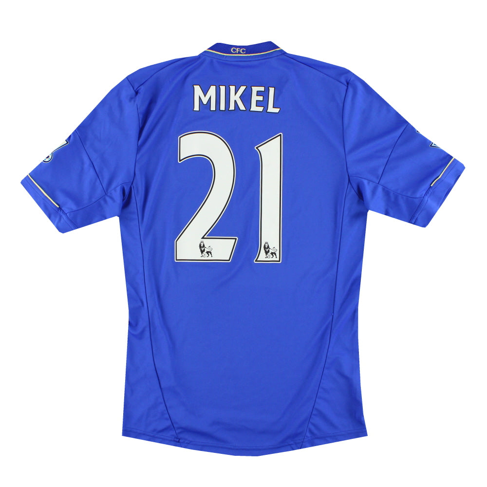 2012-13 Chelsea adidas Home Shirt Mikel #21 S