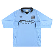 2012-13 Camiseta de local manga larga Umbro del Manchester City XL