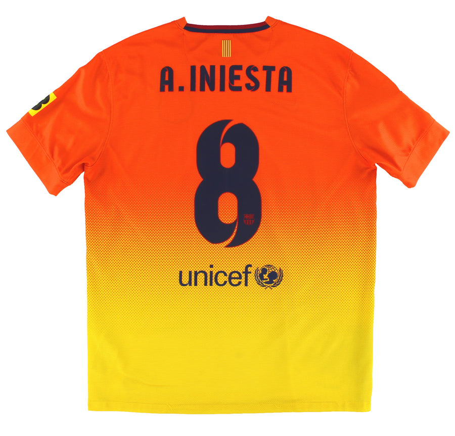 2012-13 Barcelona Nike Away Shirt A. Iniesta #8 L