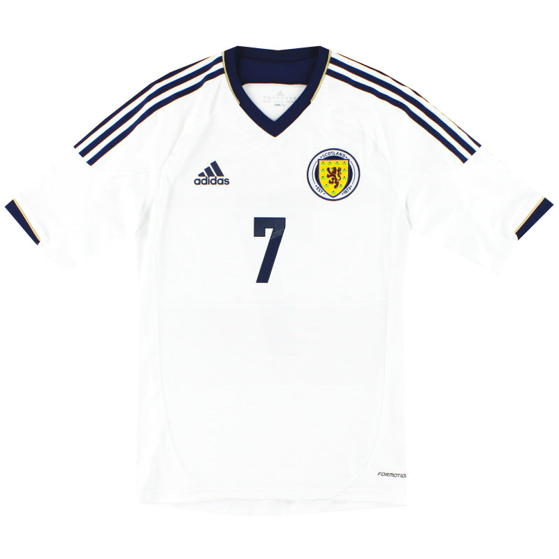 Camiseta de la segunda equipación de jugador del Escocia 2012-14 adidas Formotion *Como Nueva* T S