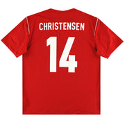 Camiseta aficionado local Adidas Dinamarca 2012 Christensen #14 XL