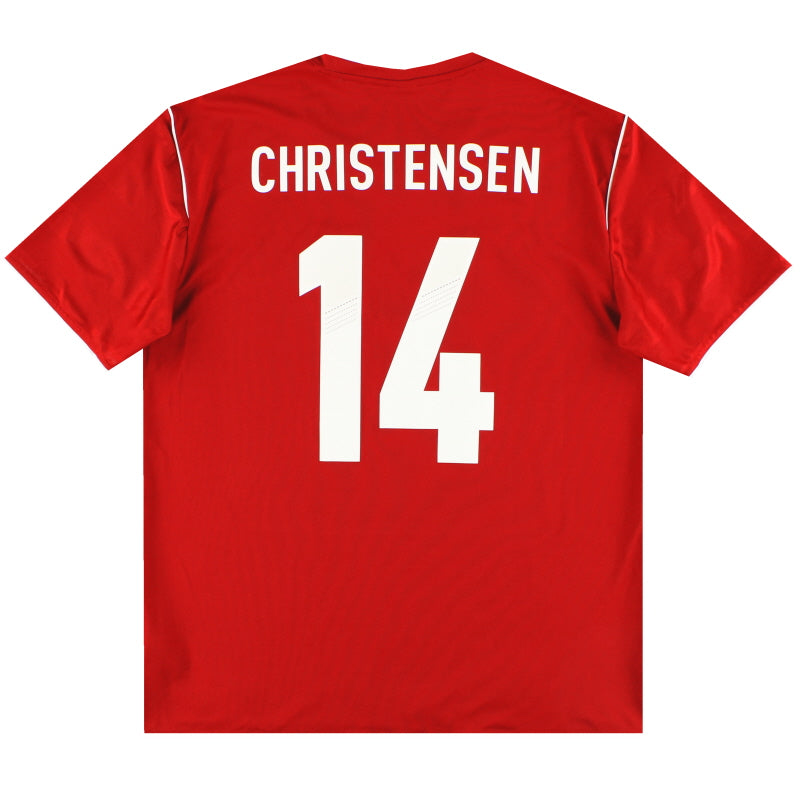 Camiseta aficionado local Adidas Dinamarca 2012 Christensen #14 XL