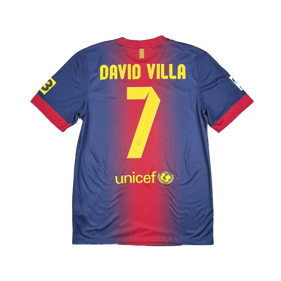 Camiseta de casa del Barcelona 2012/13 de David Villa #7 (S) Nike