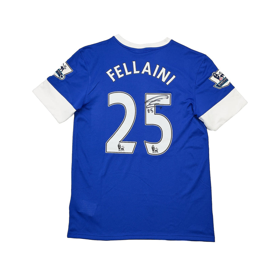 2012/13 Everton Fellaini #26 *Emitida para partido + Firmada* Camiseta de local (M) Nike