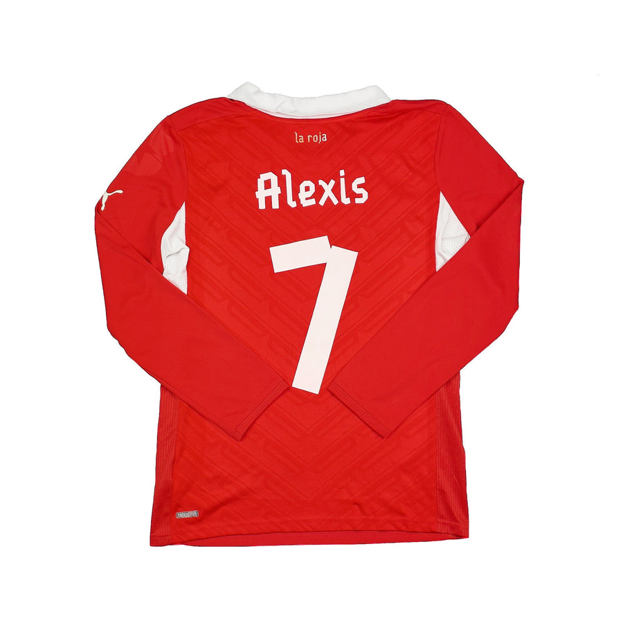 Camiseta de Local Manga Larga del Chile 2012/14 de Alexis #7 *Versión Jugador* (M) Puma