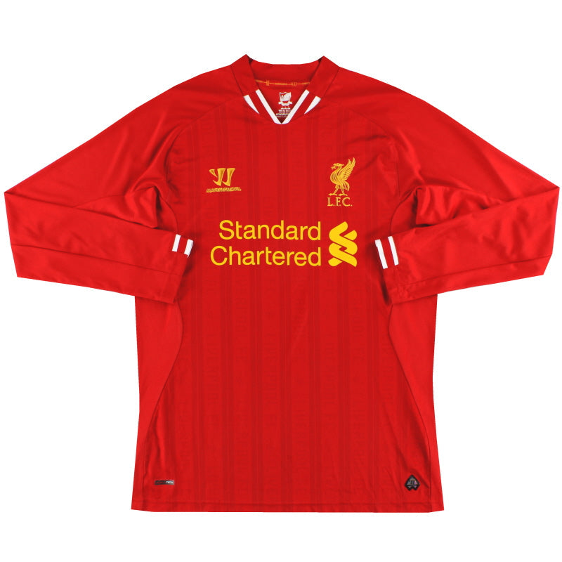 Camiseta Warrior Local del Liverpool 2013-14 T-Manga Larga XXL