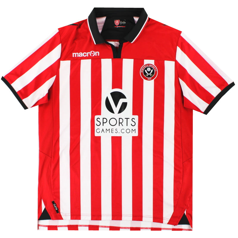 2013-14 Sheffield United Macron Camiseta Local L