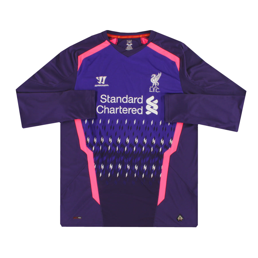 Camiseta de portero de manga larga Warrior del Liverpool 2013-14 Talla XXL