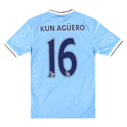 2013-14 Manchester City Nike camiseta local Kun Aguero #16 Talla S