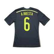 2013/15 España A.Iniesta #6 Camiseta Visitante (S) Adidas