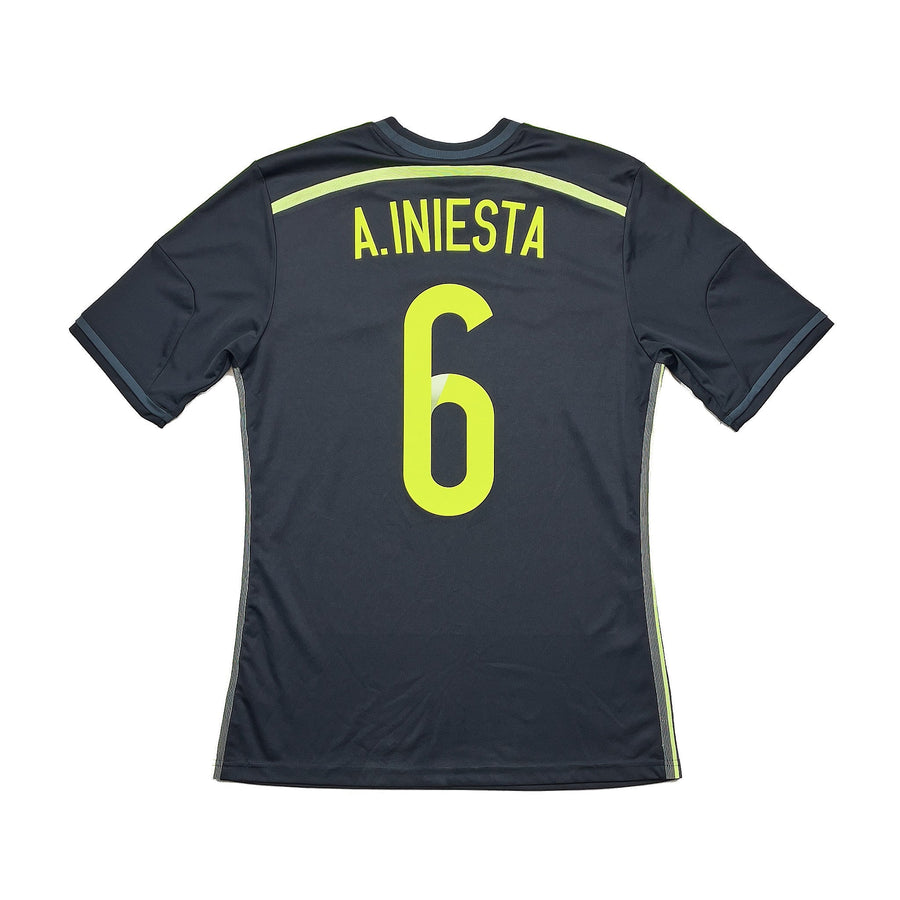 2013/15 España A.Iniesta #6 Camiseta Visitante (S) Adidas