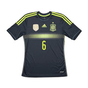 2013/15 España A.Iniesta #6 Camiseta Visitante (S) Adidas