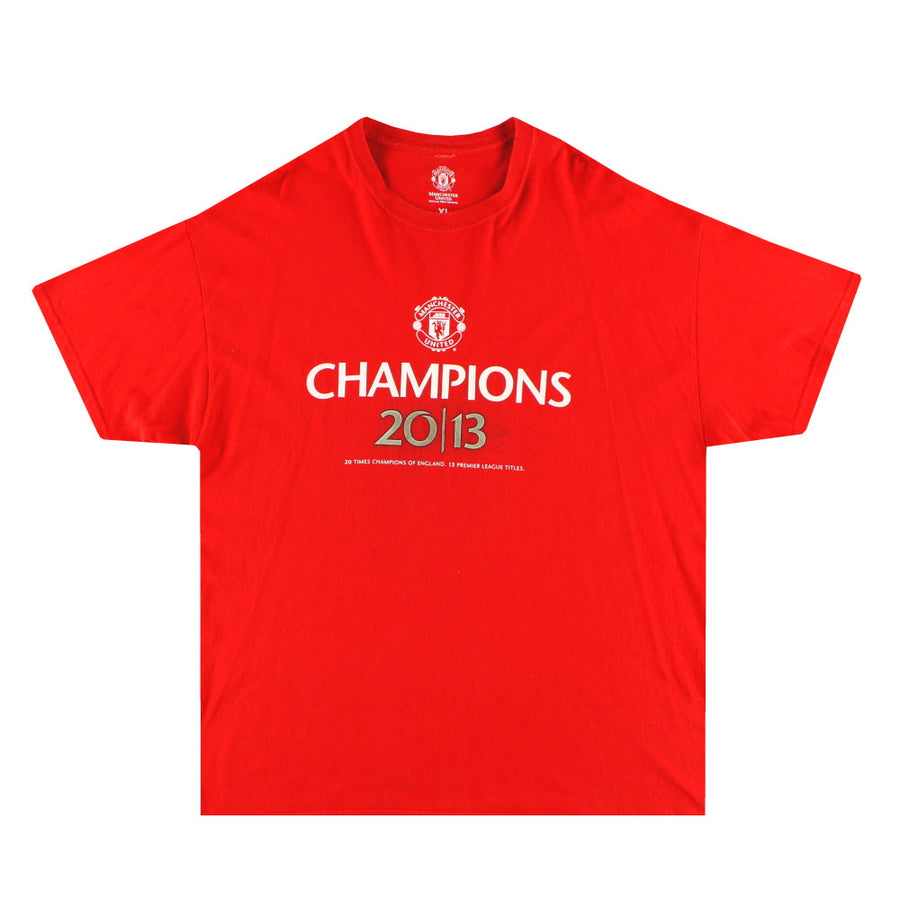Camiseta gráfica de campeón Manchester United 2013 XL