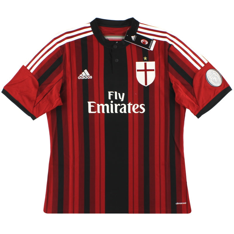 Camiseta europea local adidas AC Milan 2014-15 *BNIB* XS