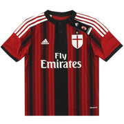 Camiseta de local del AC Milan adidas 2014-15 *NUEVA EN CAJA* Talla XS.Niños