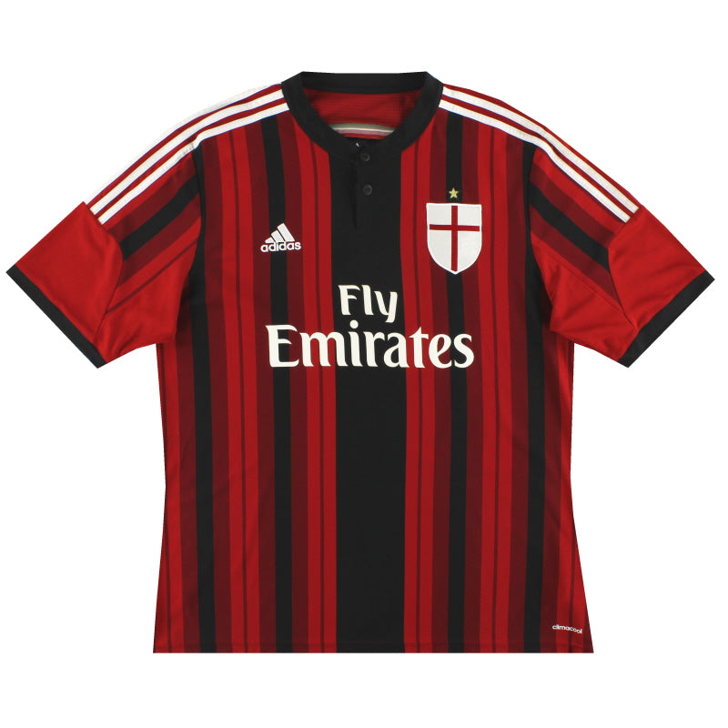 Camiseta de local adidas del AC Milan 2014-15 Y
