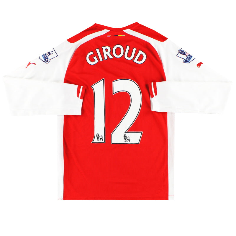 Camiseta Local Puma Arsenal 2014-15 Manga Larga Giroud #12
