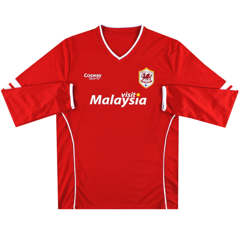 Camiseta Local Cardiff City Manga Larga 2014-15 XL