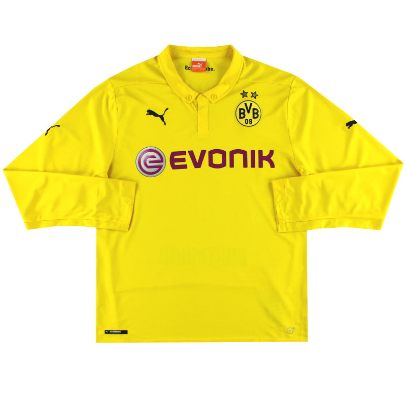 Camiseta de la Liga de Campeones Puma del Dortmund 2014-15 Manga Larga *Como Nueva* L