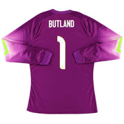 Camiseta de portero de jugador de Inglaterra 2014-15 Butland #1 L
