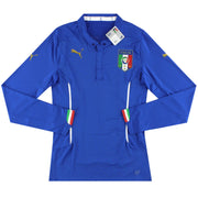 Camiseta de la primera equipación auténtica Puma de Italia 2014-15 Manga Larga *con etiquetas* XL