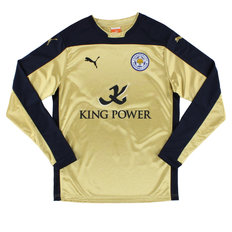 Camiseta de visitante Puma del Leicester 2014-15 Manga Larga XXXL