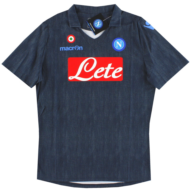 2014-15 Napoli Macron Camiseta Básica Visitante *Nueva en Caja* XS