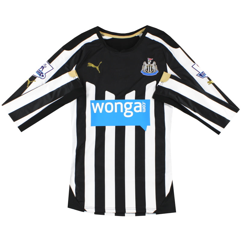 Camiseta de casa Puma auténtica del Newcastle 2014-15 Manga Larga XL