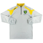 2014-15 Norwich City Errea Top con cremallera de 1/4 4XL